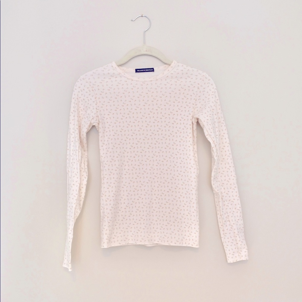 Brandy Melville Floral Long Sleeve Tee